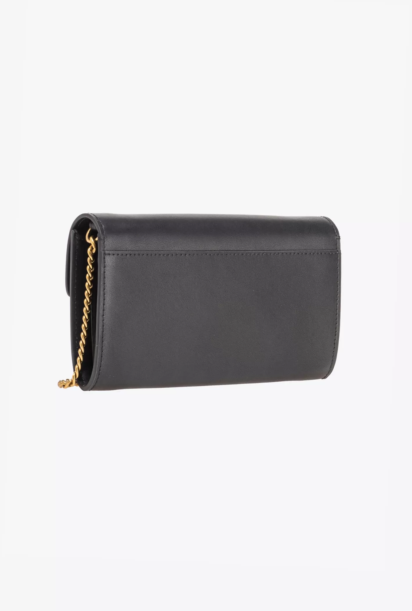 Pinko Portafoglio Love Bag One Wallet Simply NERO-ANTIQUE GOLD Best