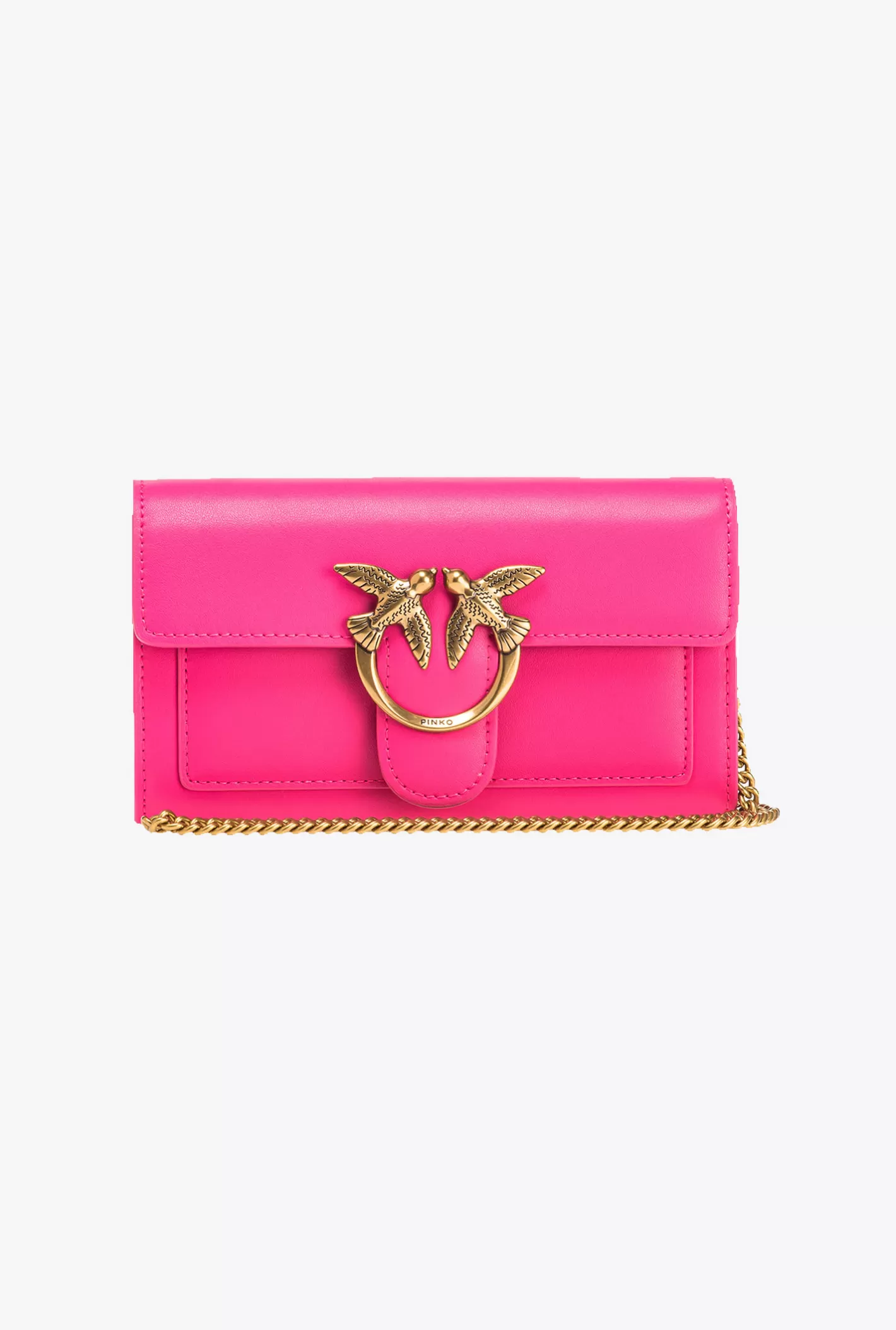 Pinko Portafoglio Love Bag One Wallet Simply PINK PINKO-ANTIQUE GOLD Fashion