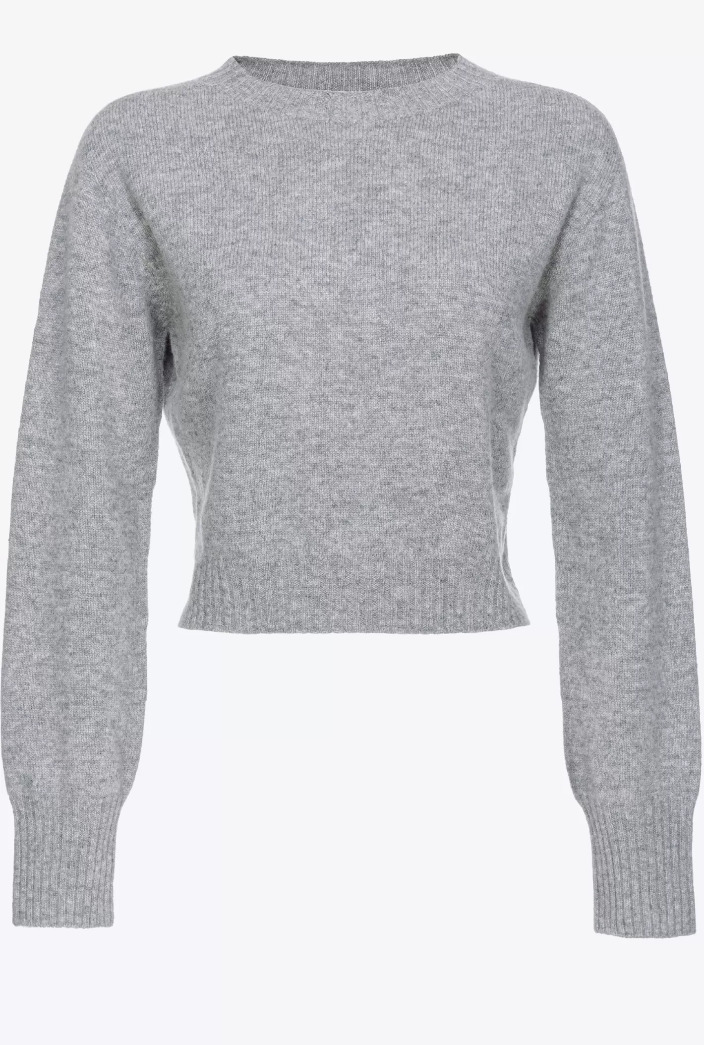 Pinko Pullover cropped misto cachemire GRIGIO PIOGGERELLA Cheap