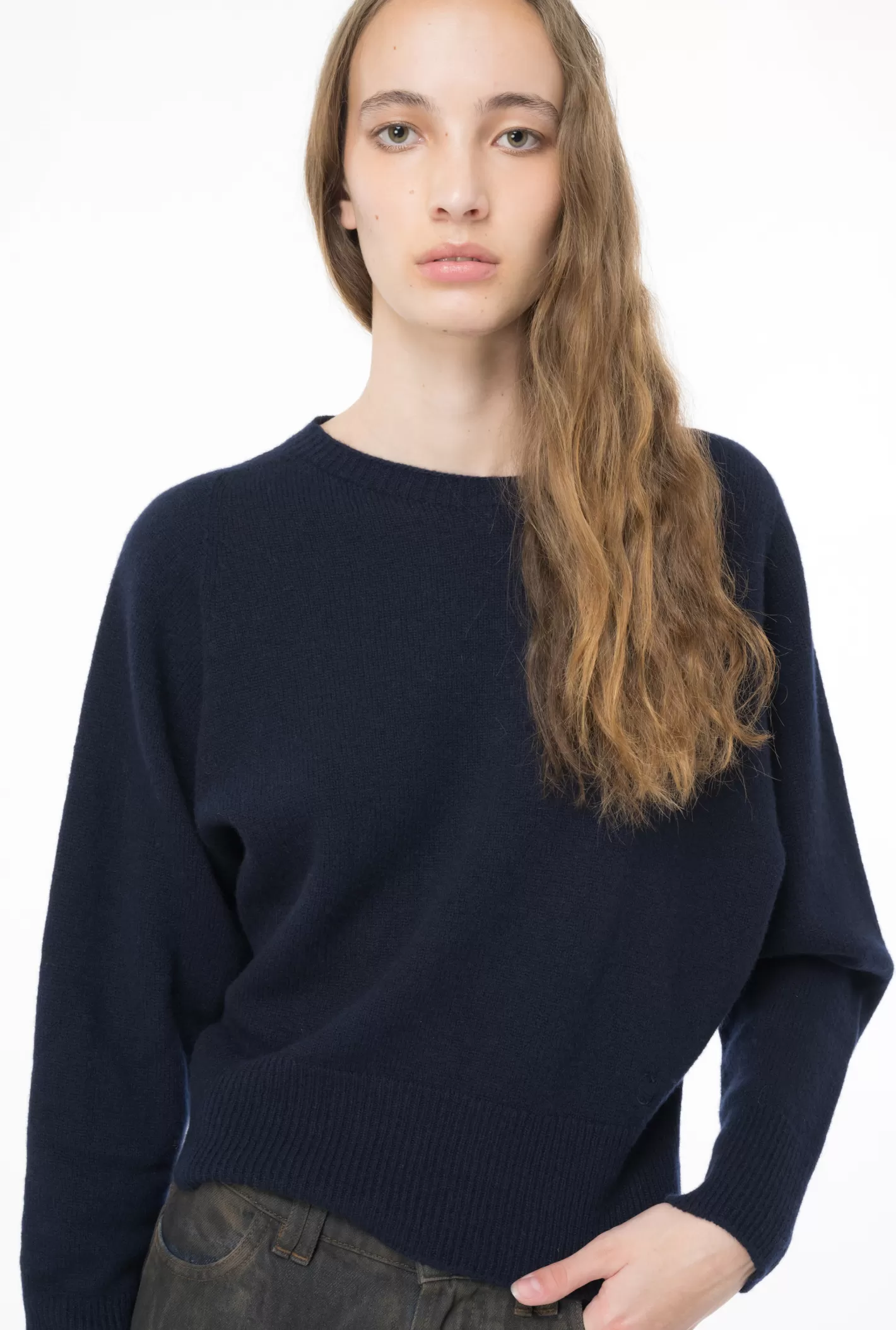 Pinko Pullover misto cachemire BLU MARINO CUPO Cheap