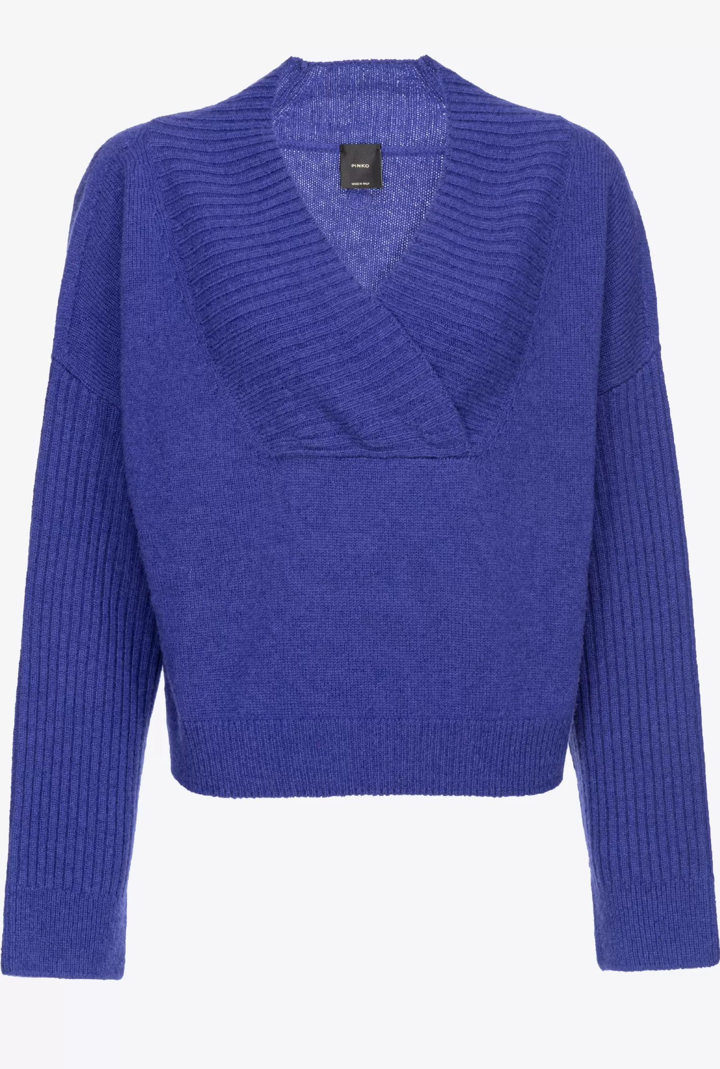 Pinko Pullover misto cachemire con scollo GLICINE INTENSA Sale