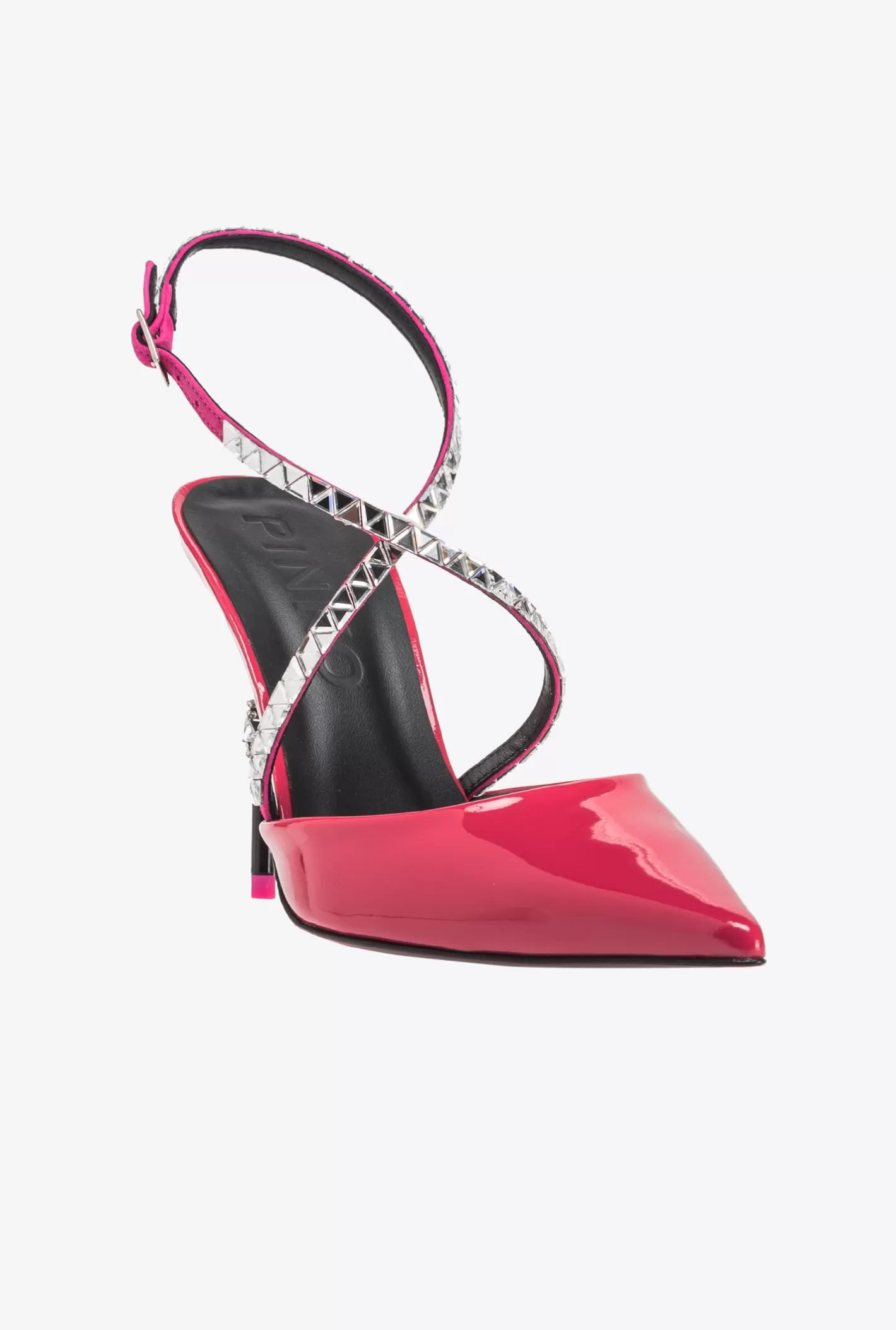 Pinko Scarpe slingback vernice con strass BARBABIETOLA CH Clearance