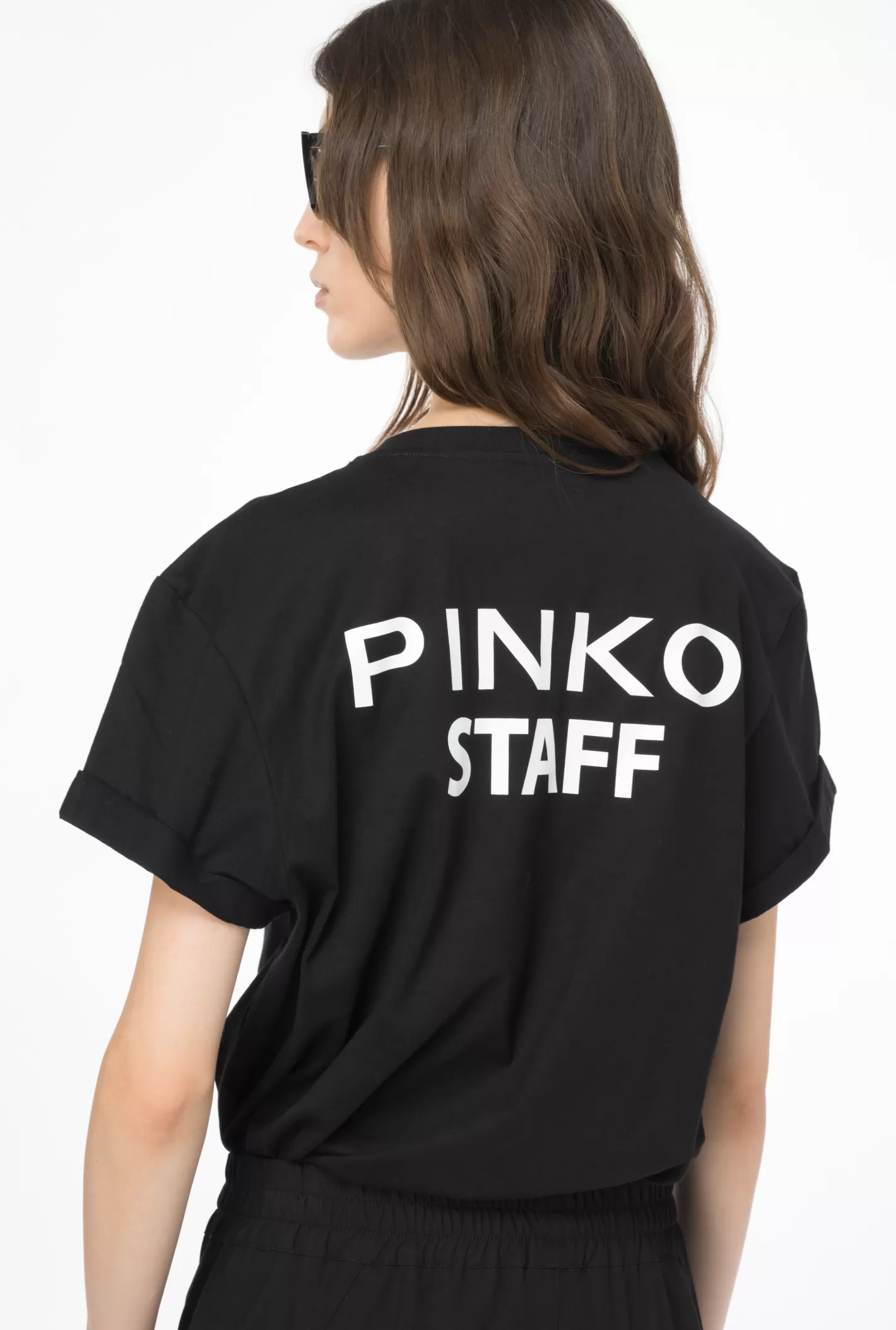 Pinko T-shirt Staff NERO/BIANCO Best Sale