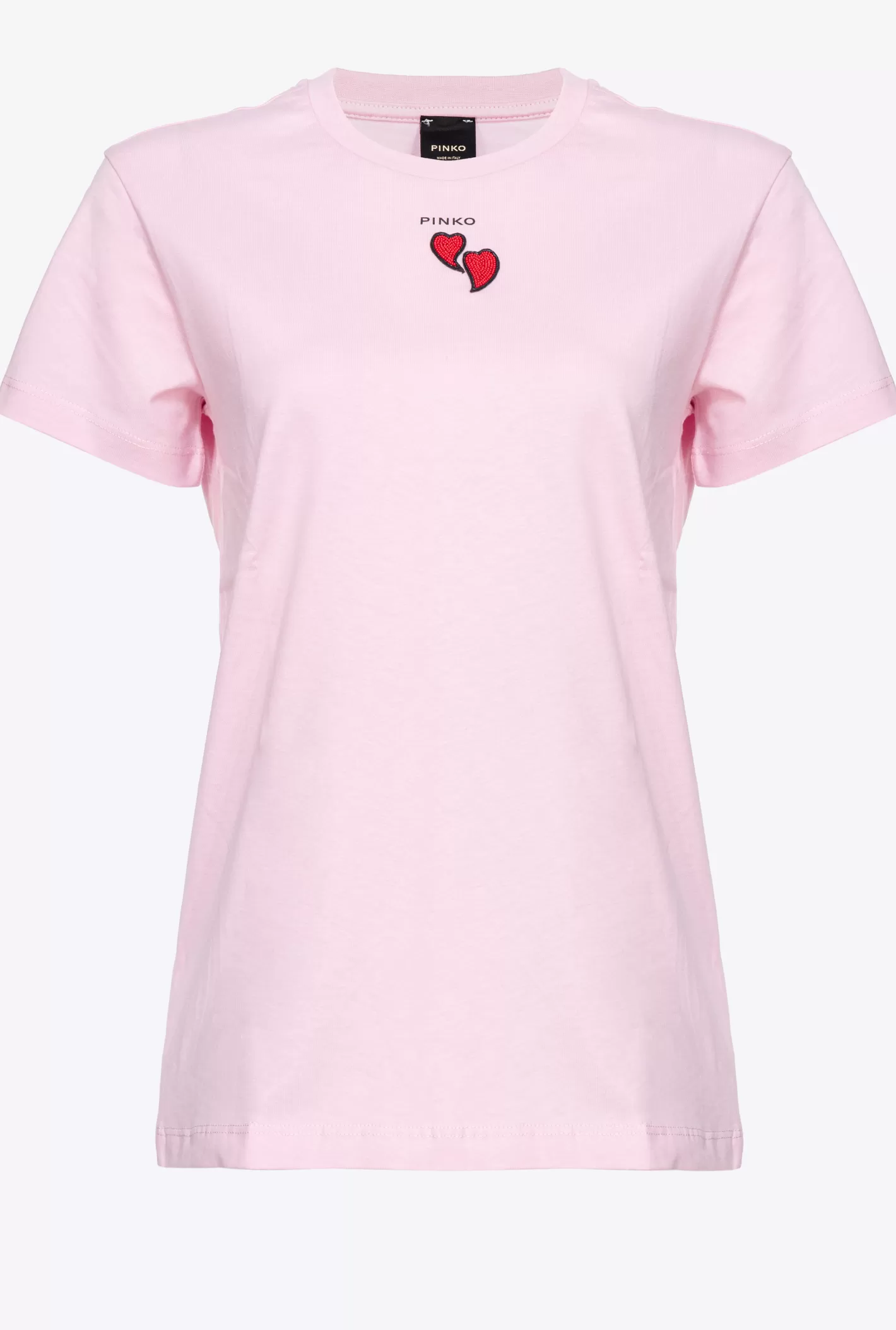 Pinko T-shirt ricamo cuori ROSA DOLCE LILLA Best