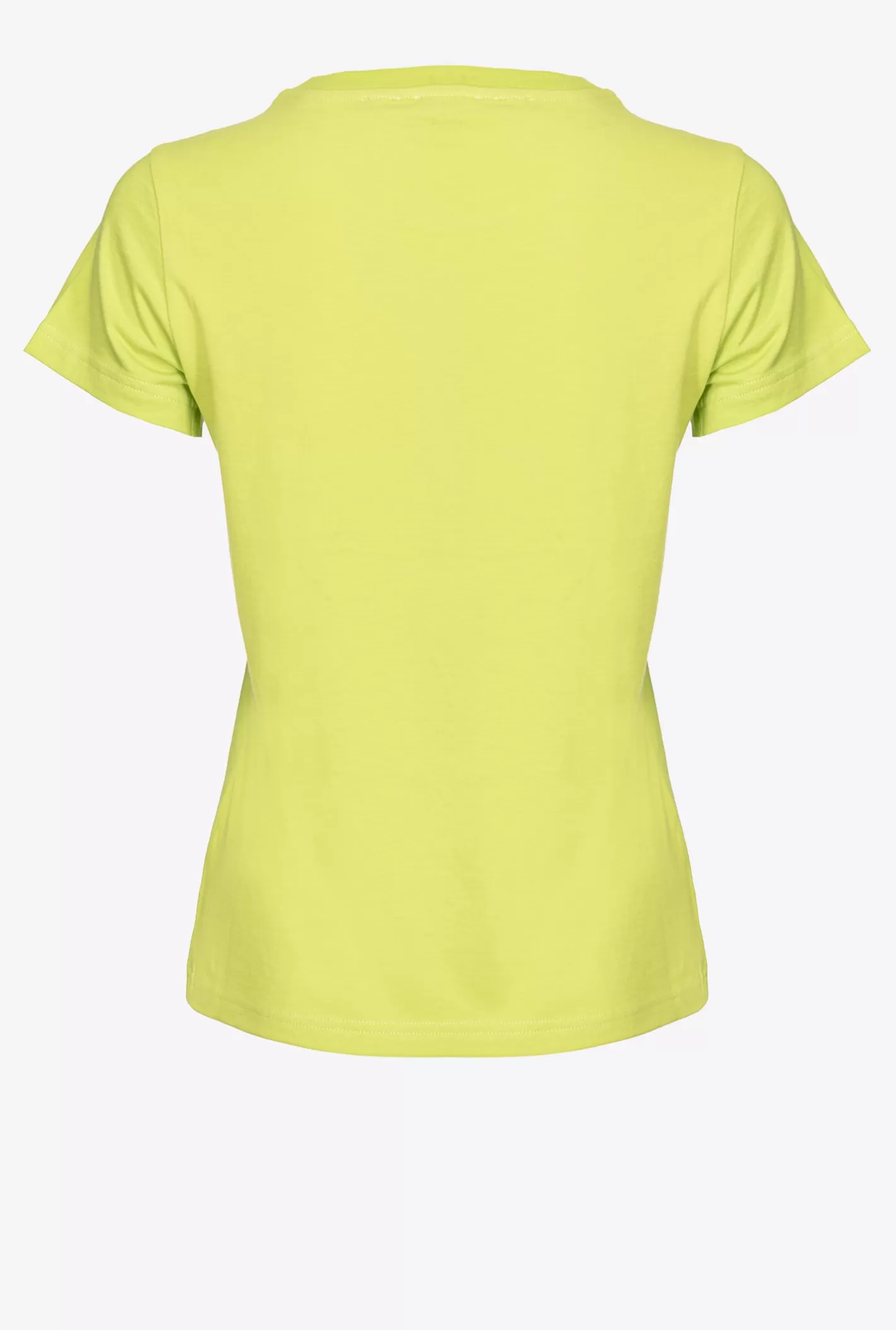 Pinko T-shirt stampa logo GIALLO  LIME Outlet