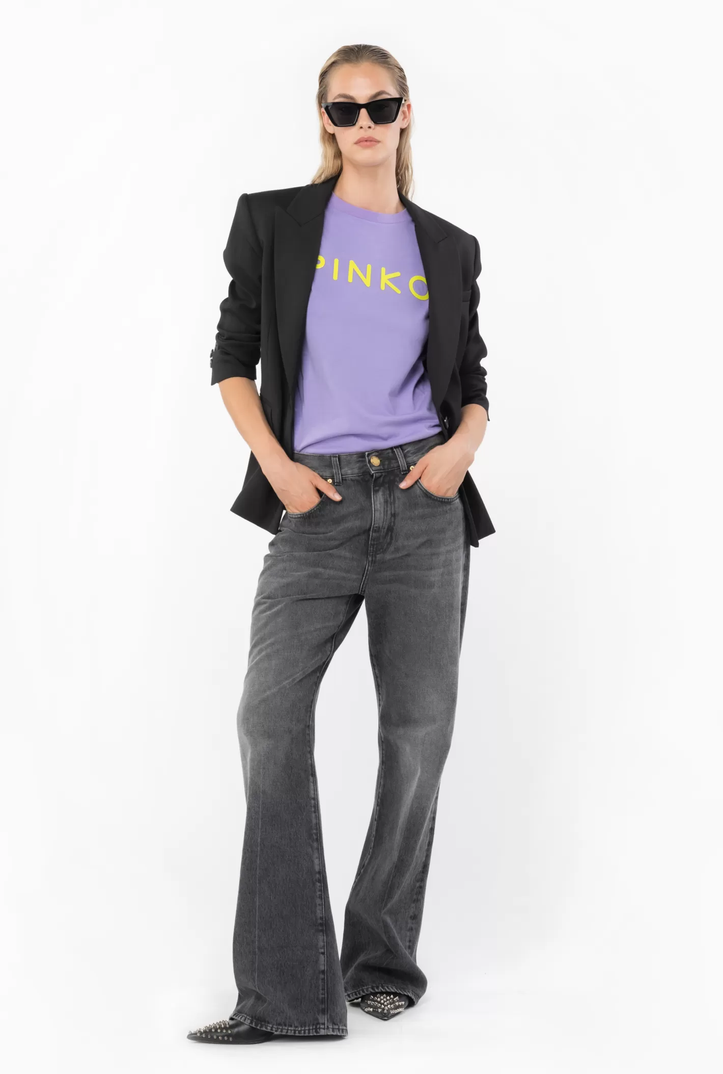 Pinko T-shirt stampa VIOLA KASHMIR Sale