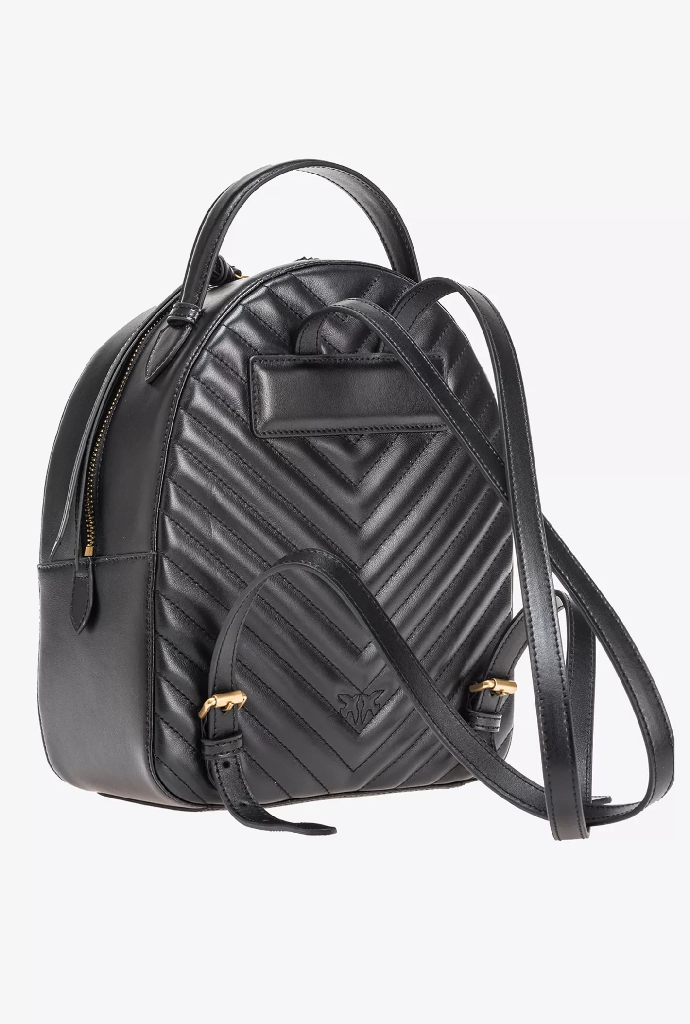 Pinko Zaino Love Backpack NERO-ANTIQUE GOLD Clearance